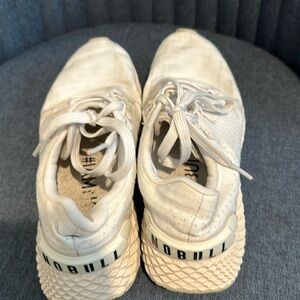 Gently used white nobull runners size 7